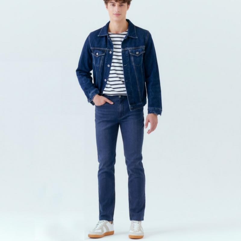 Bang Bang Men S Relax Ultra Stretch elaStic waiSt jeanS Navy