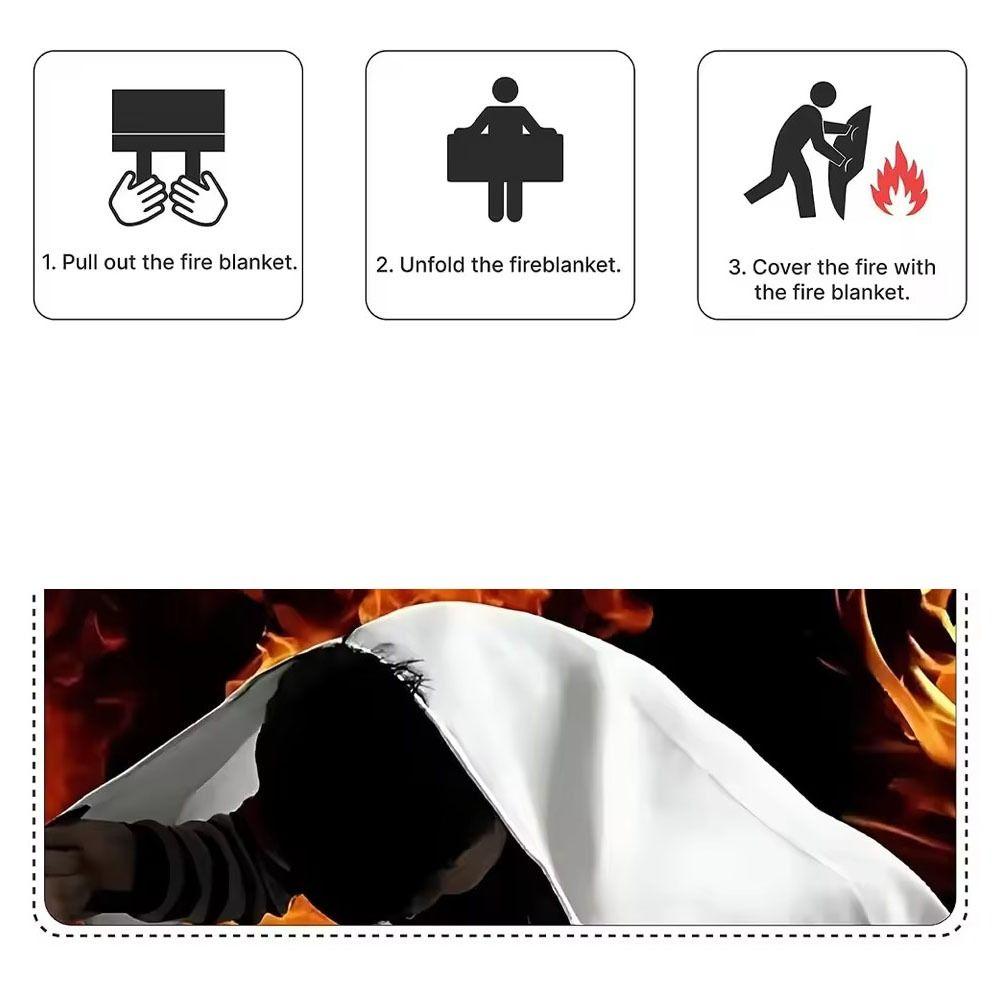 Прочный огнестойкий стекловолоконный материал для людей, дома, автомобиля, кухни, безопасности