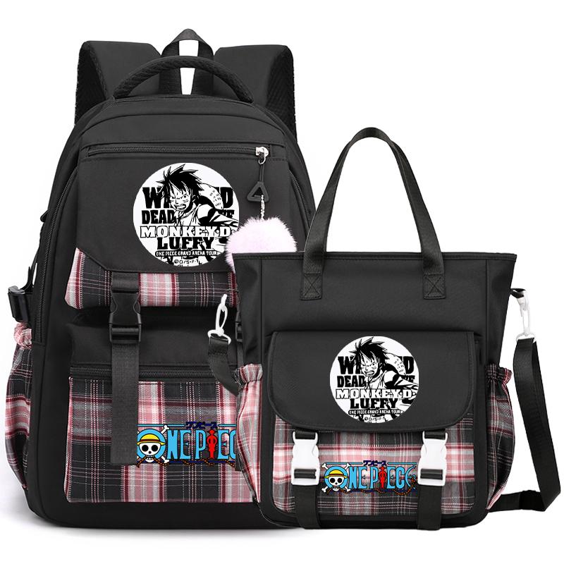 2 шт./компл. аниме цельный рюкзак высокого качества наклонная сумка через плечо повседневная сумка для подростка девочка мальчик обратно в школу мультяшная сумка рюкзак Mochila