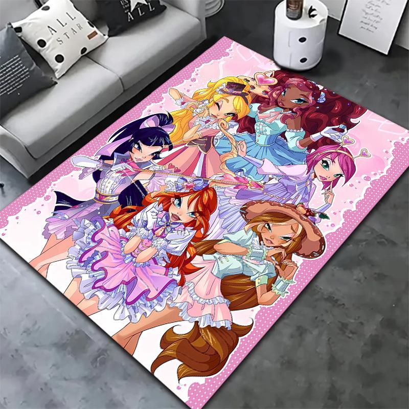 Wonderfulprecurwinx Club Carpet Rug For Living Room Bedroom Home Sofa Decoration Kids Play Nonslip Floor Mat