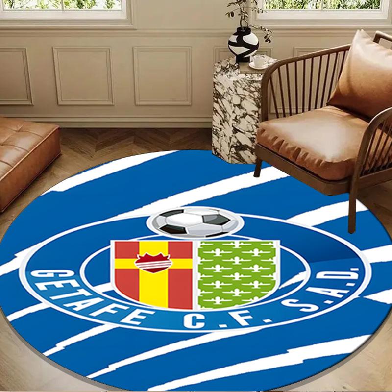 Getafe Football Crest Round mat Home Decor, Chair rug For livingroom,Bedroom, doormat home decor Birthday Gift Christmas Gifts
