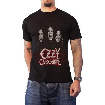 Ozzy Osbourne Унисекс Хлопковая футболка для взрослых с воронами и полосами