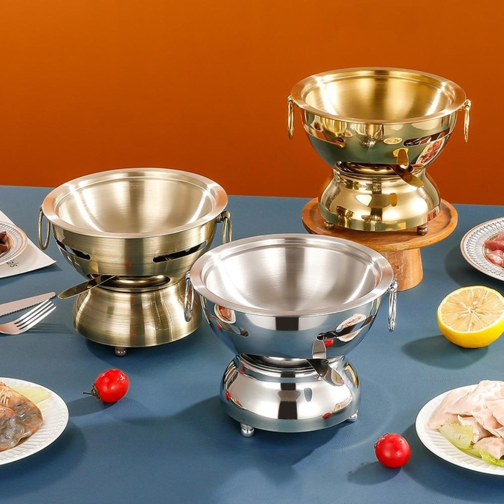 Light Luxury Chinese Hot Pots Portable Cooking Pot Cookware Single Person Hotpot Family Gathering