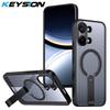 KEYSION Полый чехол с теплоотводом для MagSafe для Xiaomi POCO X8 Pro Max Магнитное охлаждение Скрытая подставка Ударопрочный чехол для телефона