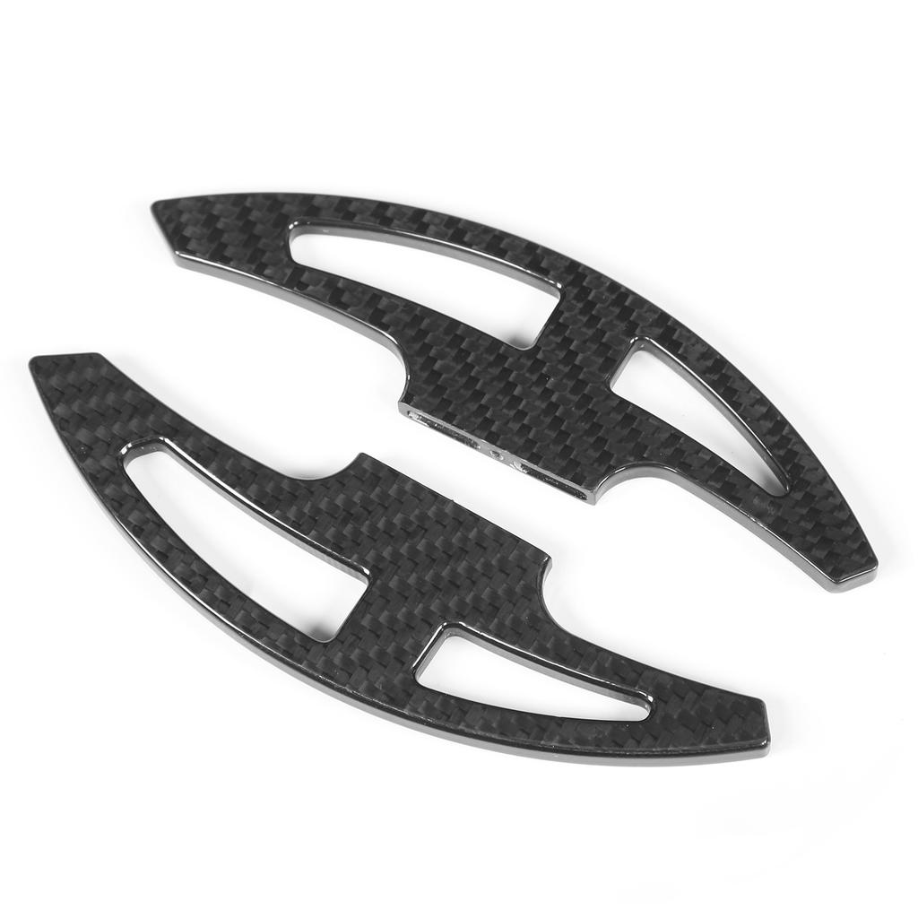 Extend Length Upgrade Carbon Fiber Paddle Shifters Gloss Black Replacement for E46 E90 E92 E93 M3 08‑13Cross Grain