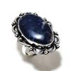 Natural Sodalite Gemstone Handmade 925 Sterling Silver Gift Ring Size 8 A1V82