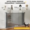 Retractable Dog Safety Gate Extendable Up To 140 Cm Width For Stairs And Doors Gray