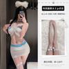 Sexy pure beauty romantic stewardess uniform temptation pure desire off-the-shoulder hip skirt sexy underwear set