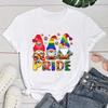 (Premium T-shirt)Funny Lgbt Dwarf Pride Printed T-Shirts Fashion Women Summer Tee Shirt Female Casual Short Sleeve Round Neck T