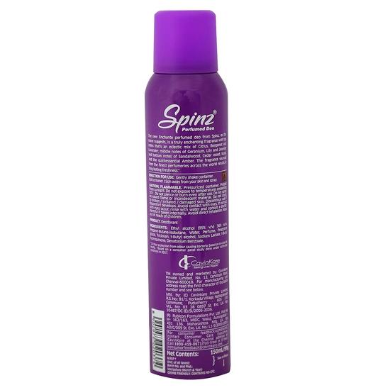 Spinz Enchante Deodorant For Women, 150 ml