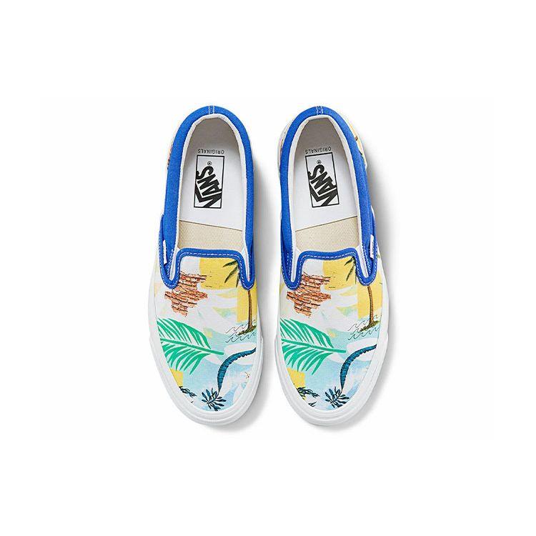 Vans Кроссовки унисекс без шнуровки OG Classic Slip-On Spring Brick синие VN0A32QNB4V