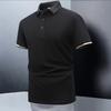 Летняя рубашка поло с короткими рукавами, деловая, минималистская, спортивная, утягивающая, мужская, повседневная, с воротником, футболка, топ