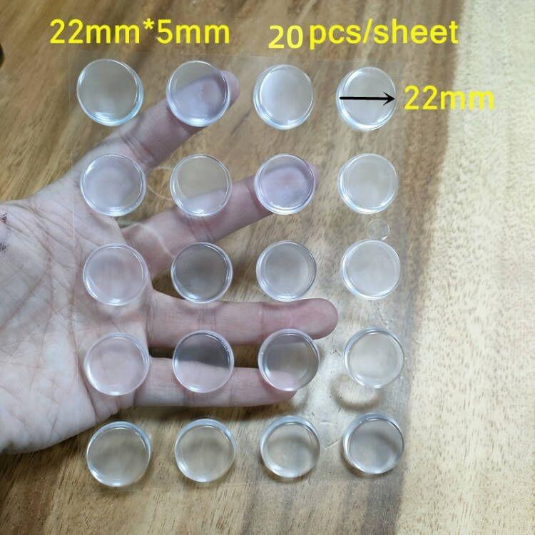1 Sheet Clear Soft Silicone Door Stopper Bumper Mute Stickers Wall Protection Muffler Pad Door Stopper Furniture Anti-crash Pad
