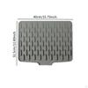 Dish Drying Mat Silicone Pad for Kitchen Use with Drainage
