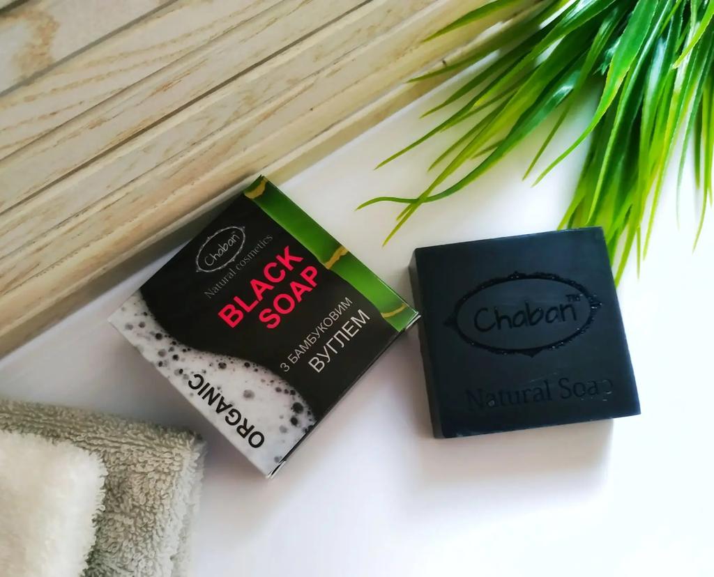 Organic Soap with Bamboo Charcoal Chaban 100 G