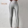 Высокоэластичные женские леггинсы облегающего кроя, однотонные, глянцевые, с высокой талией, штаны для йоги, весна-осень, активная одежда