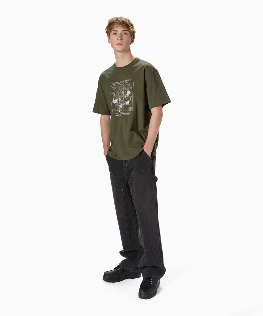 Эта футболка с надписью This Is Never That Confusing Basketball Tee Оливкового цвета