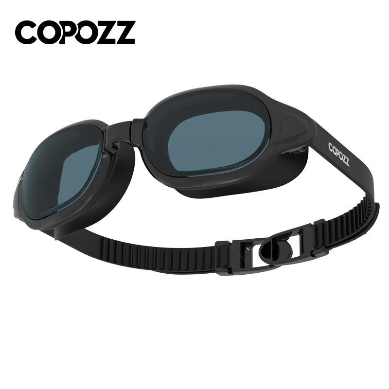 Профессиональные очки Copozz Anti-Fog UV Protection Регулируемая посадка Очки для плавания Мужские и Женские Водоотталкивающие Силиконовые Очки для купания