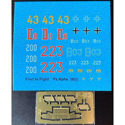 FTF 1/72 German Pz.Kpfw.38(t) Ausf.D Light Tank Plastic Model Kit PF72109