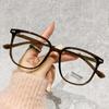 Anti Blue Light Ladies Square Myopia Glasses Ultralight Clear Transparent Computer Nearsighted Eyeglasses With Diopter 0 To -4.0