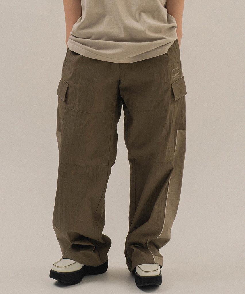 BONATSPALETTE Bp Incision Nylon Cargo Pants_Khaki