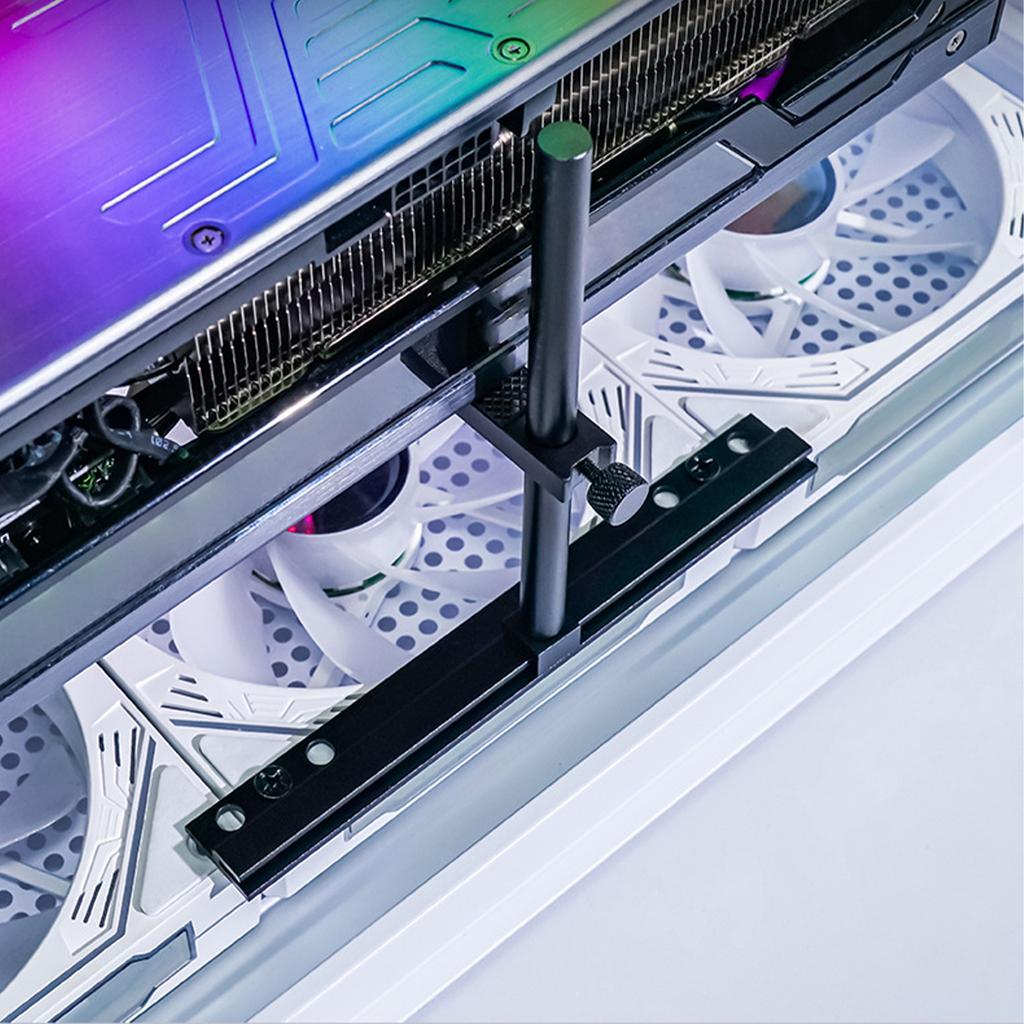 Держатель видеокарты, выдвижной регулируемый держатель графического процессора, алюминиевый держатель видеокарты для компьютерного компонента, подставка для графического процессора