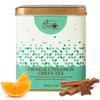 The Indian Chai - Orange Cinnamon Green Tea 100 Grams with Orange Peel, Cinnamon and Cloves for Cholesterol, Immunity and Healthy Heart.