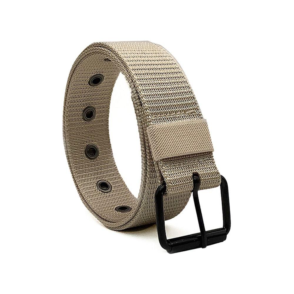 Vintage Casual Nylon Canvas Braided Belt Pin Buckle Waistband Weave Waist Band Ladies Dress Strap