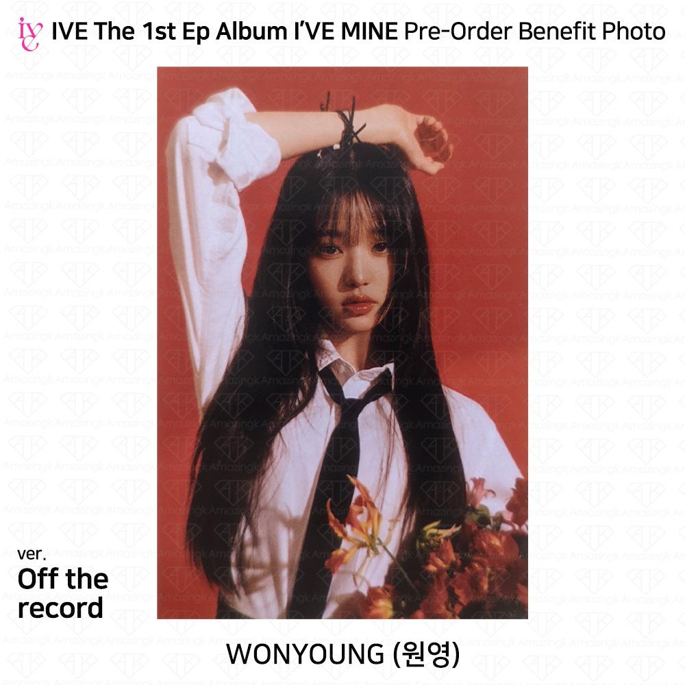 IVE Официальное фото первого EP I'VE MINE, стикер Polaroid, сложенный постер KPOP