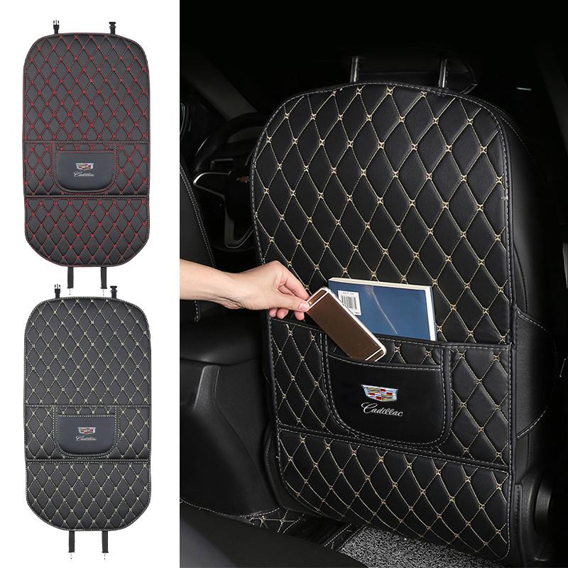 Car Anti-kick Mat Car Seats Anti Kick Pad Mat for Cadillac SRX Escalade CTS BLS ATS DTS XTS SLS XLR V Deville CT5 Accessories zf0
