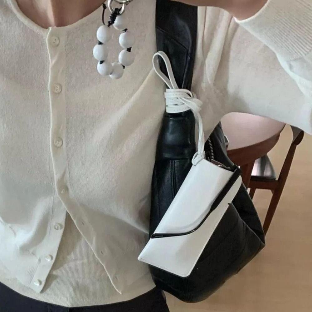 Hanging Neck Outdoor Glasses Storage Bag Solid Color Women Eyeglass Cover Sunglasses Storage Clip