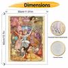 Disney Princess oil painting diy coloring handpainted filling home decoration gift, Art Nouveau style wall decor for living room art