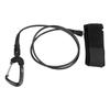 Freediving Lanyard Leash Diving Safety Rope Cable with Wristband Carabiner for Underwater SportsBlack