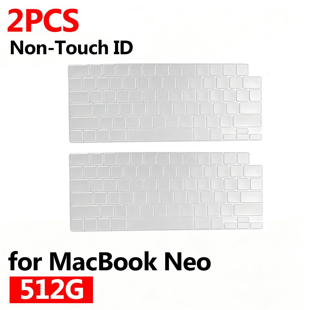 Мягкая Ультратонкая Силиконовая Защитная Крышка Клавиатуры для MacBook Neo 13-дюймовый A3404 Раскладка США 2026 Прозрачные Водонепроницаемые Чехлы Защита от Пыли