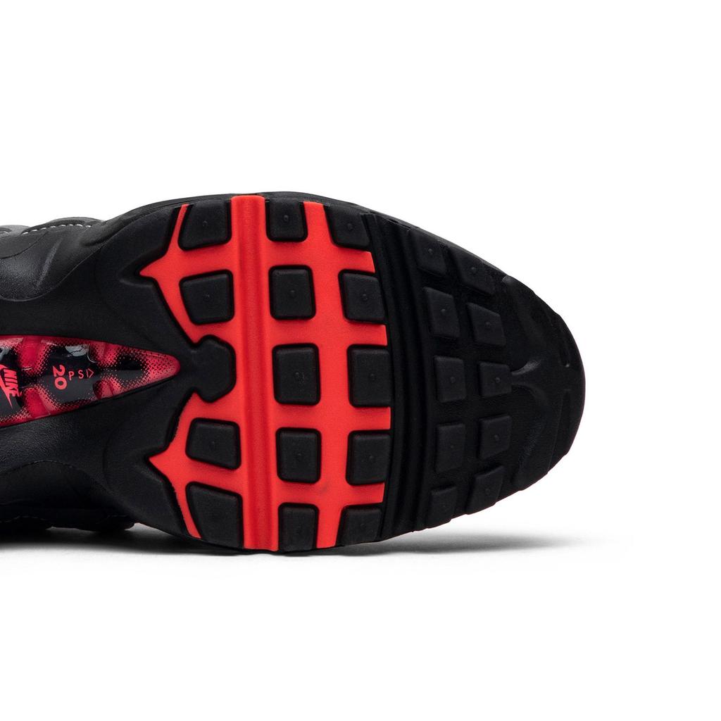 Nike Air Max 95 OG 'Solar Red' (Unisex) White / Solar Red-Granite-Dust Running Shoes AT2865 100