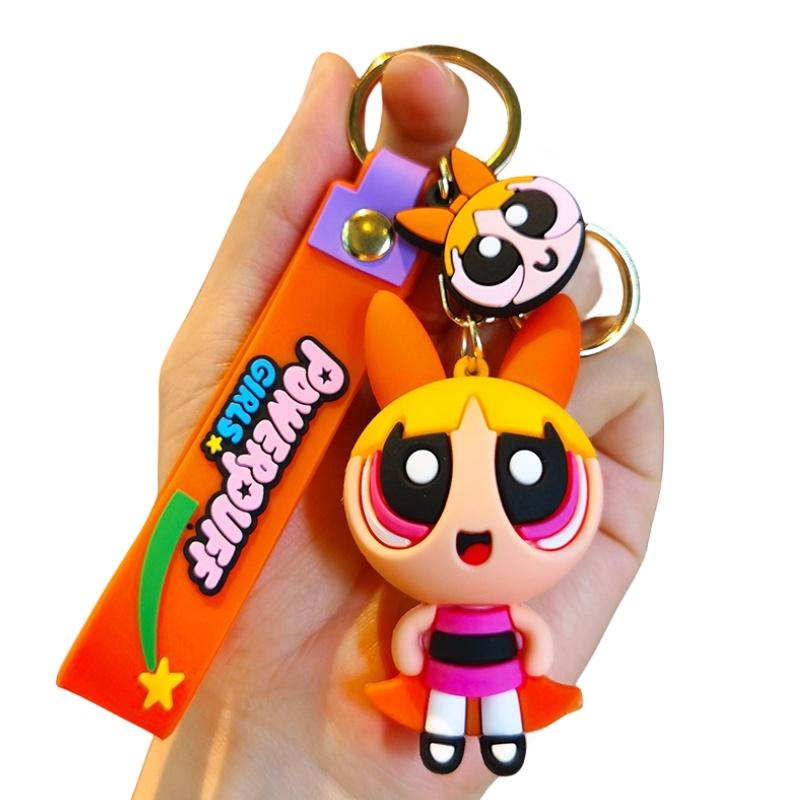 Мультяшный брелок-подвеска из силикона в виде летающей женщины-полицейского для студентов, пар, автомобилей, сумок и подарков