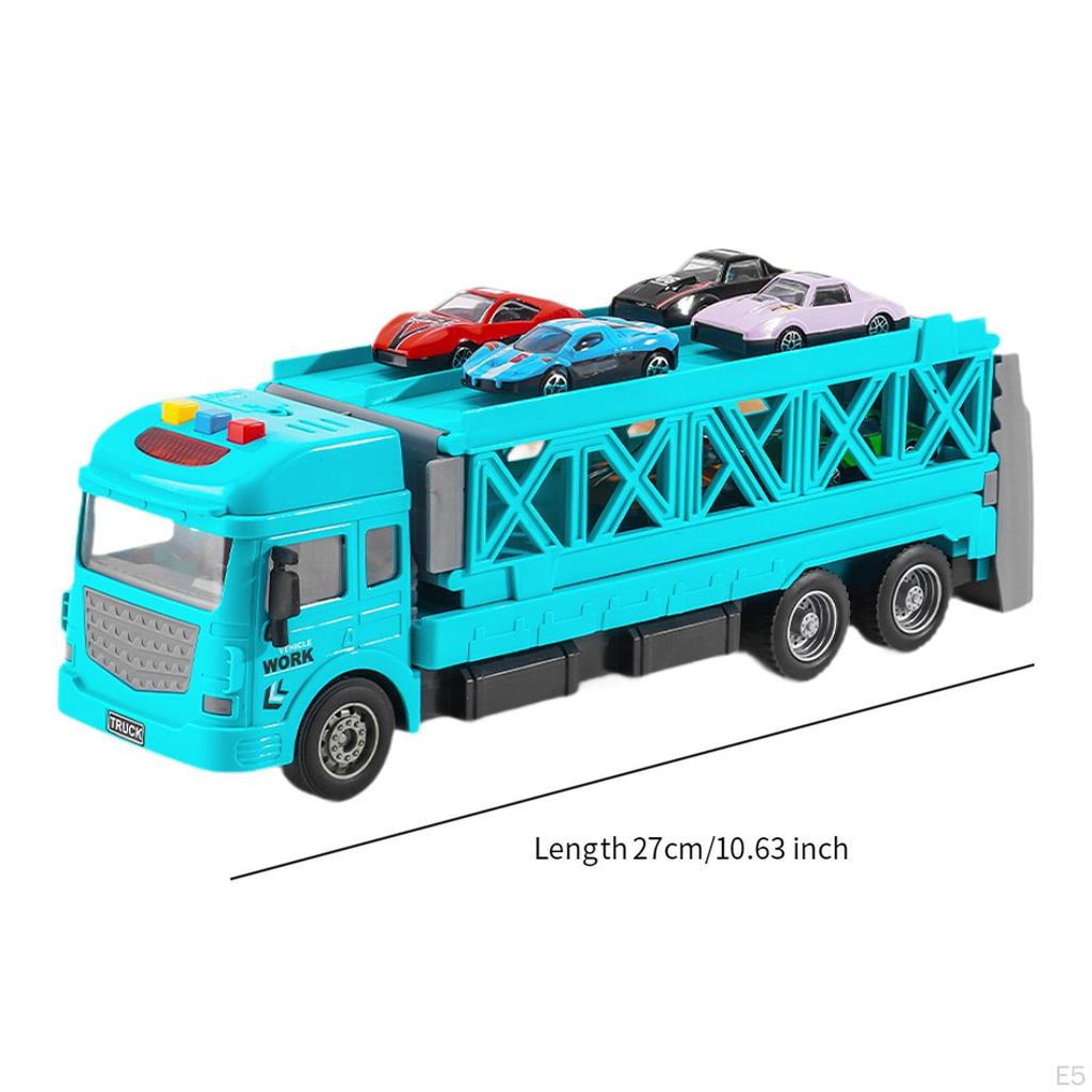 Cars Storage and Transporter Toy Truck Hauler Launch Vehicles Play Set,with Cars,Transport