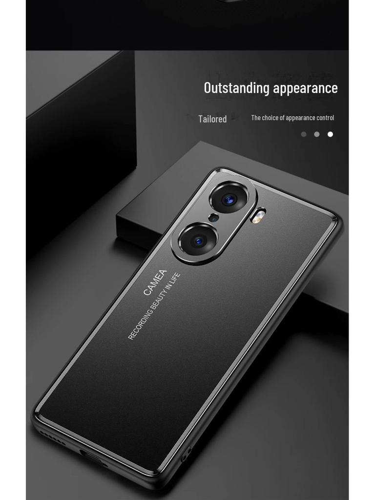 Матовый чехол Honor 60/60Pro с полностью металлической защитой линз
