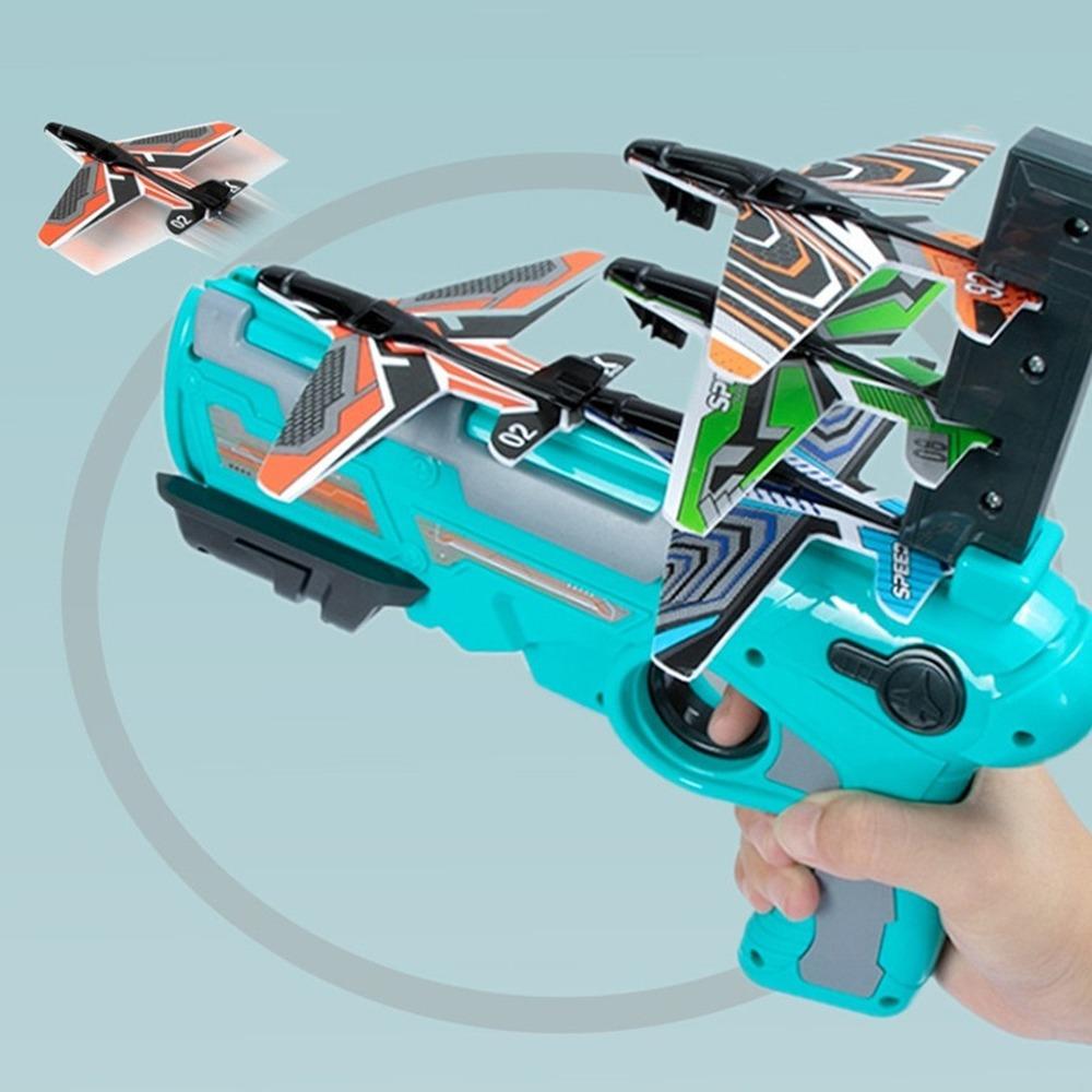 Catapult Plane Toys Sports Game Outdoor Garden Child Airplane Launcher Bubble Catapult Slingshoot Plane Toy Antistress Fidget Toys