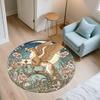 Griffin,Round Area Rug,Carpet Rug for Living Room Bedroom Sofa Playroom Decor,Non-slip Floor Mat