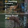 Камера для охотничьих троп, водонепроницаемая камера-детектор наблюдения за следами диких животных, инфракрасное ночное видение, 4k Hd, охотничье снаряжение