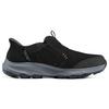 Skechers Вставные повседневные мужские черные низкие кеды на платформе, удобные 237786-BLK