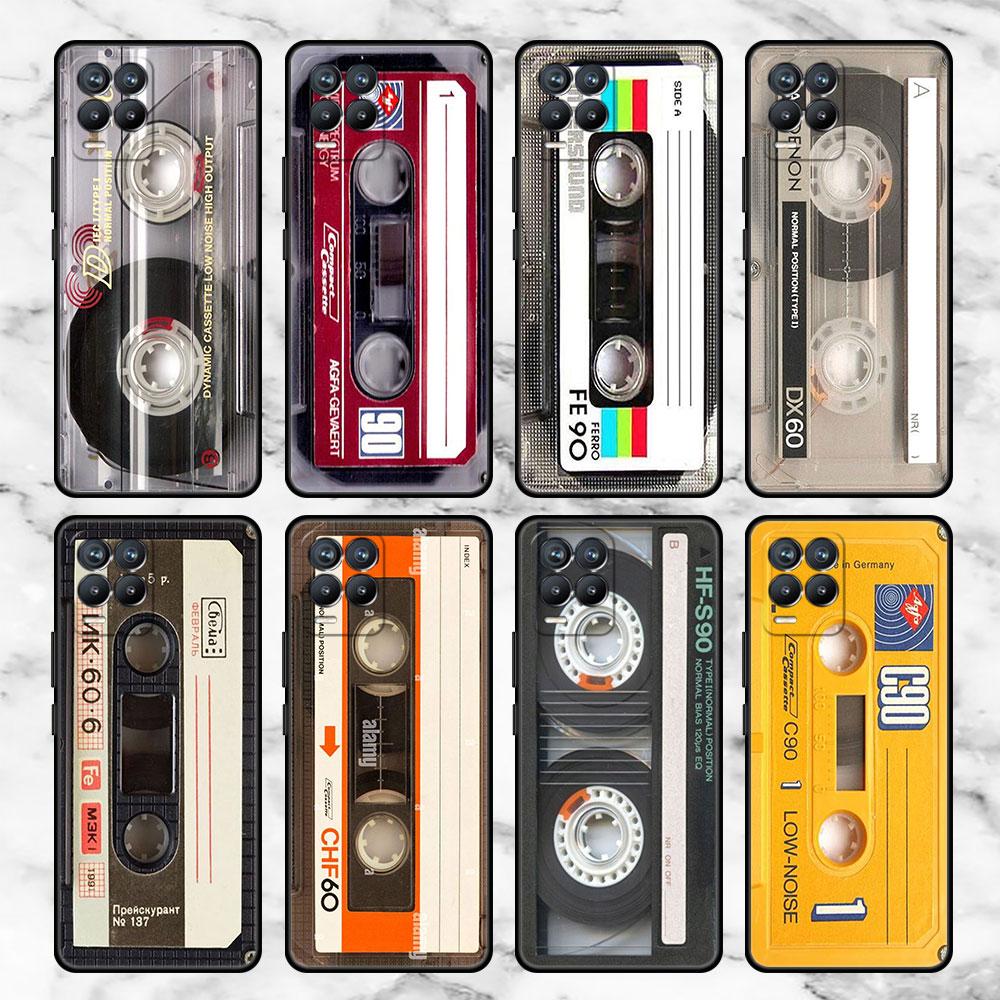 Magnetic Radio Tape Cassette Case For Realme 8 C21y GT Neo 2 3 8i C21 7 C11 6 C12 C35 C3 GT 9 Pro C12 Silicone TPU Phone Cover