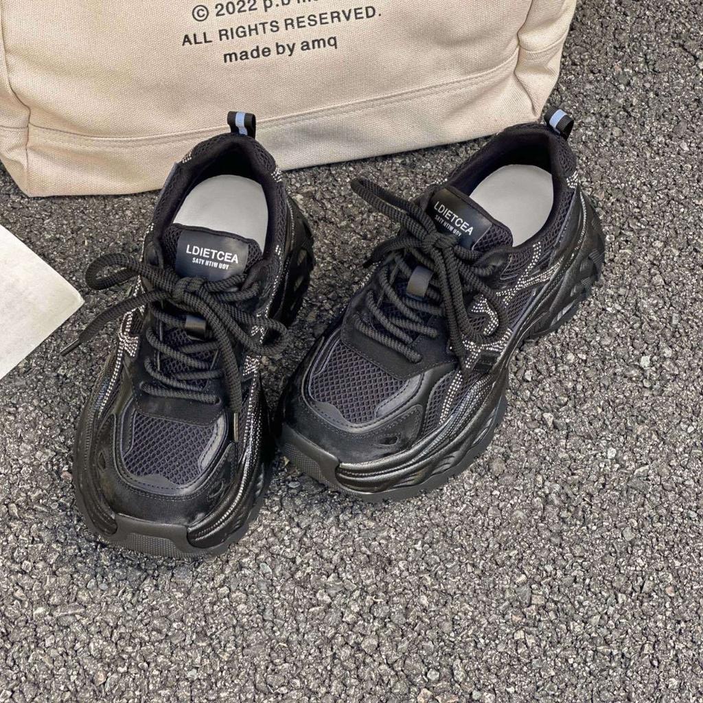 Париж ретро немецкие тренировочные кроссовки женские туфли 2025 новые шнуровка повседневная обувь платформа интернет-знаменитость популярные спортивные туфли папины кроссовки