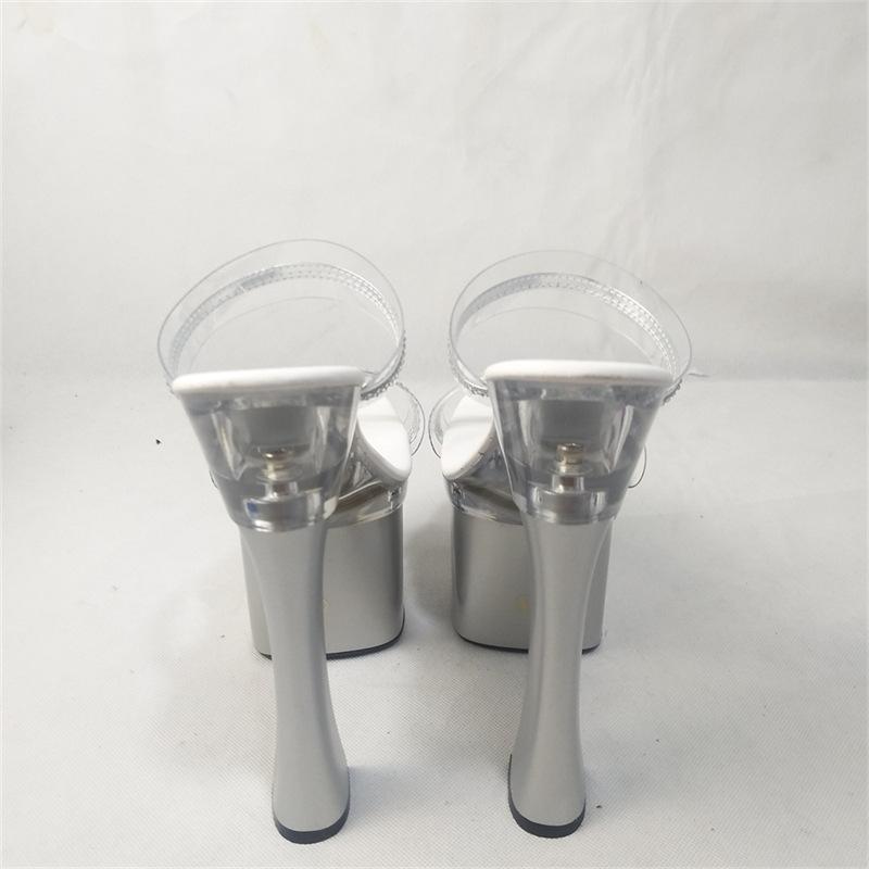 Супер высокие каблуки толстые каблуки туфли на платформе водонепроницаемая платформа платформа сандалии 2025 лето новая женская обувь 17 см/см