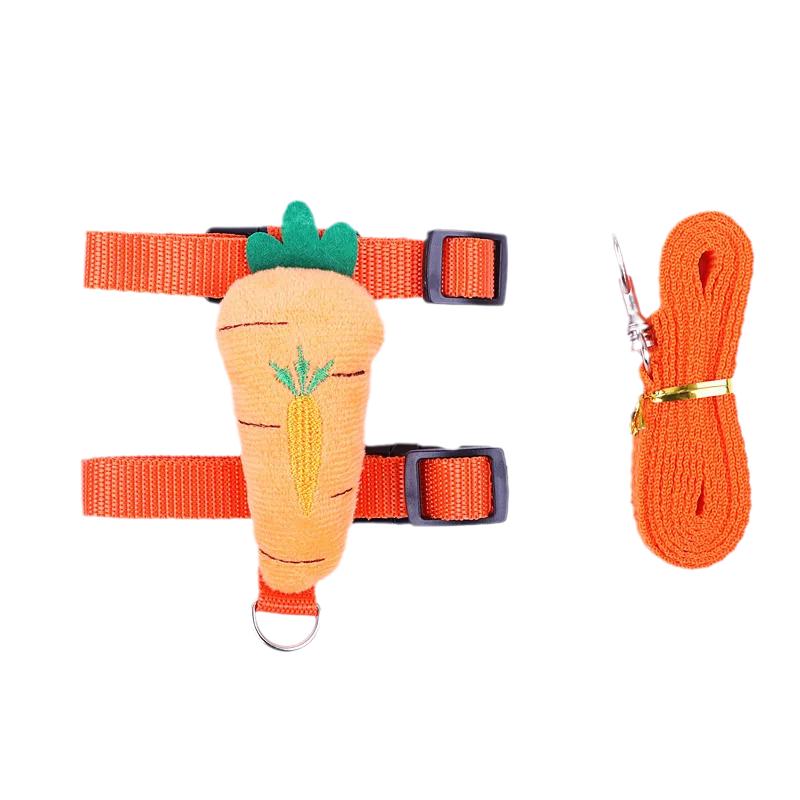 Мультяшный кролик хомяк шлейки и поводки набор для прогулок с домашними животными шлейка для мелких животных кролик морская свинка талисманы аксессуары
