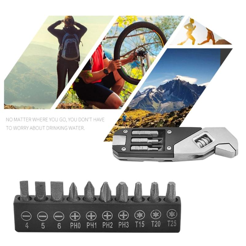 Разводной ключ 3-6 мм Портативный шестигранный ключ Интуитивно понятный креативный универсальный инструмент-гаечный ключ с рукояткой для кемпинга на открытом воздухе