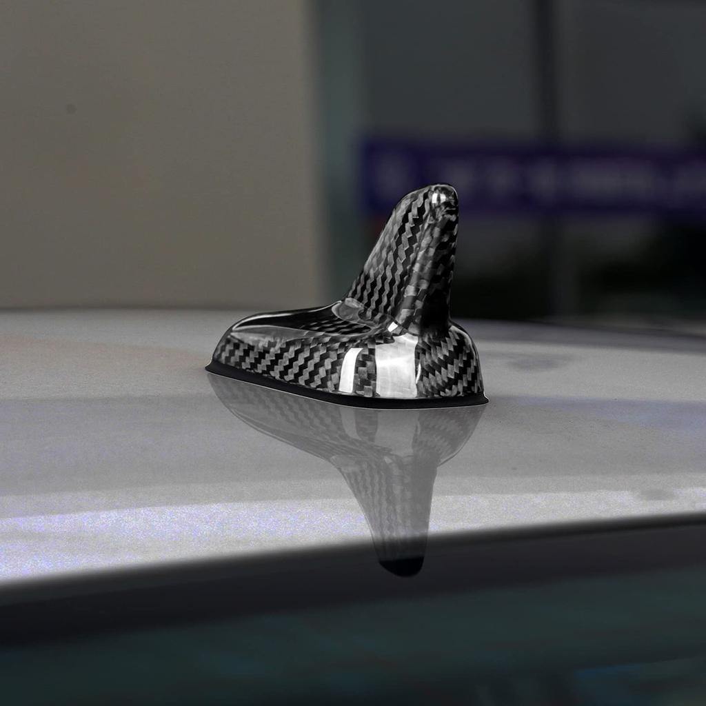 AIRSPEED Volkswagen Accessories Real Hard Carbon Fiber Car Shark Fin Antenna Cover Decoration Cover