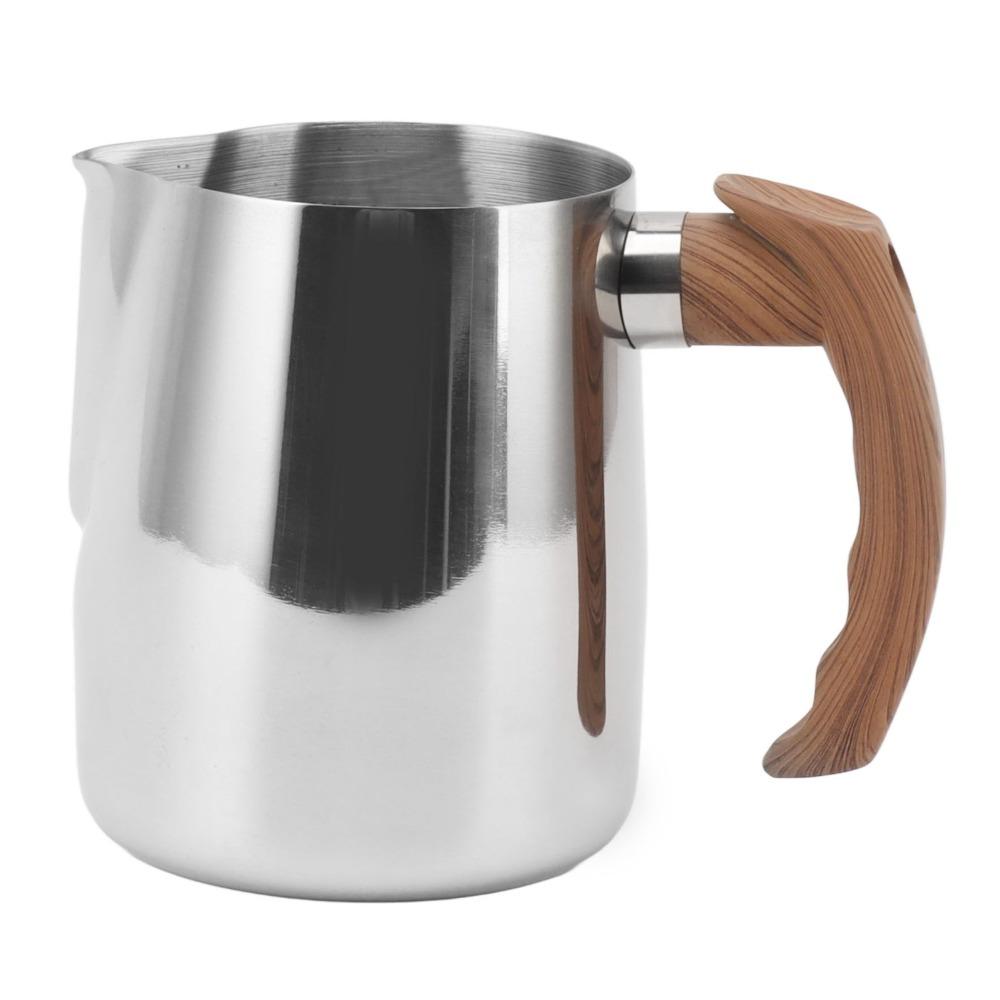 600ml Capacity Stainless Steel Frothing Cup Dripless Spout Milk Frothing Pitcher Cappuccino Making