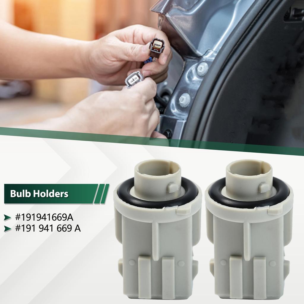 2 шт., патроны для боковых ламп автомобиля, цоколь 191941669A для VW T4 Transporter 1990-2003, база автомобильных фонарей, запчасти для автомобилей